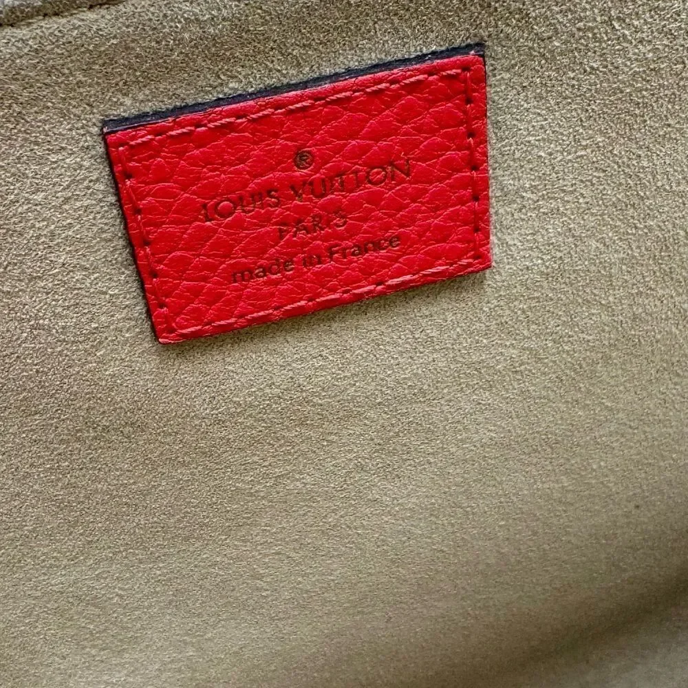 Louis Vuitton Coquelicot Taurillon Leather Volta 2way LV Handbag Messenger